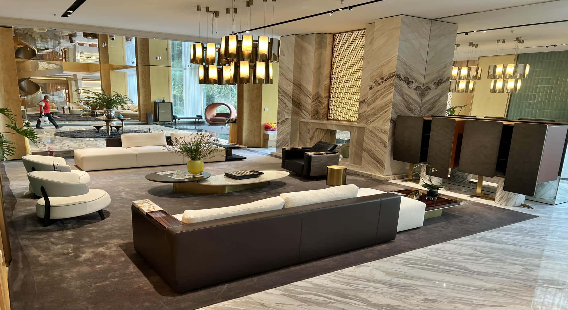 Sofas for Whole-House Furniture Packages - Hotel lobby seating